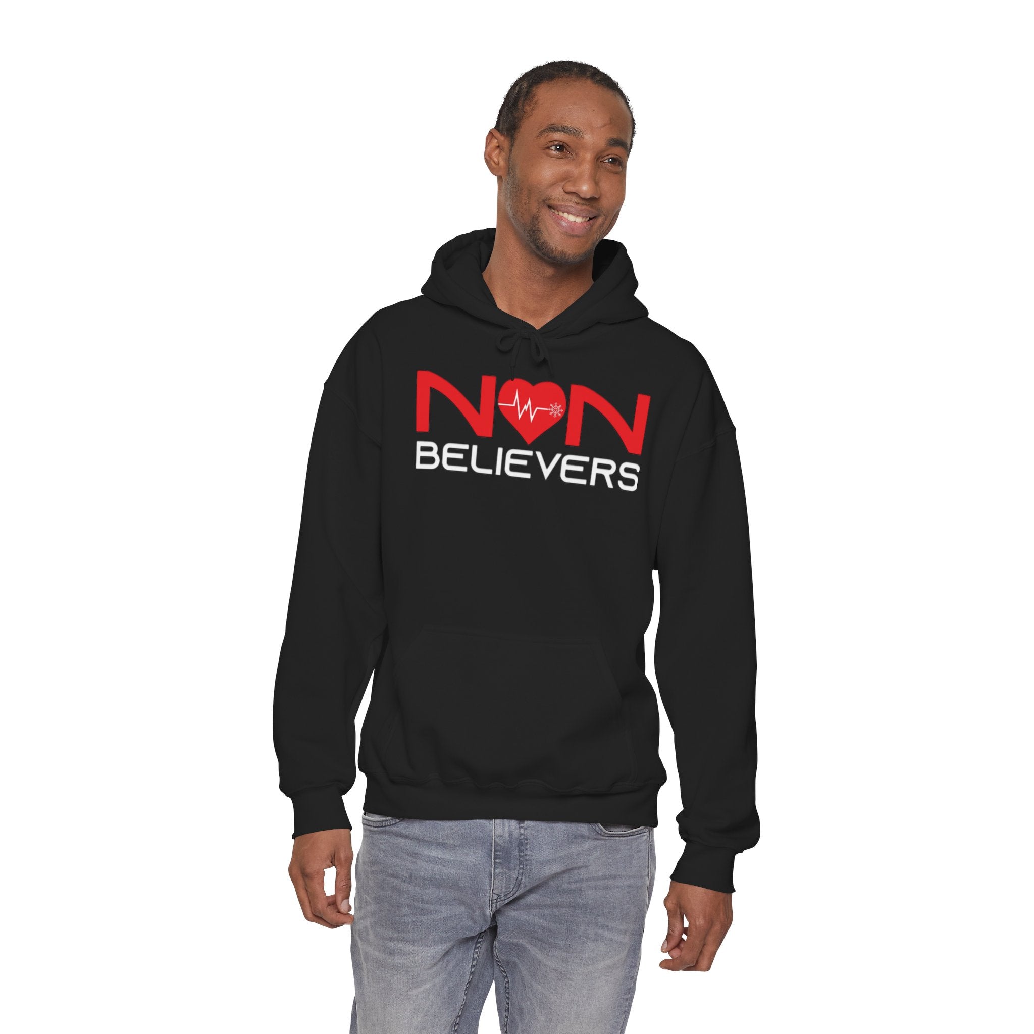 NonBelievers Hoodie - Brand Name Heartbeat